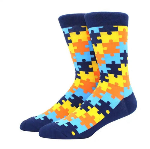 A Tad Puzzled Crazy Socks - Crazy Sock Thursdays