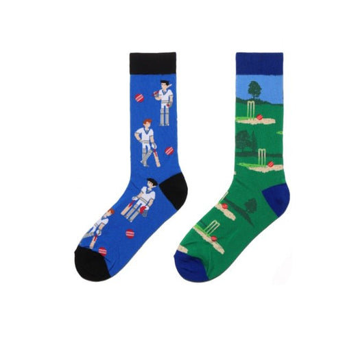 Anyone for Cricket? Odd Paired Crazy Socks - Crazy Sock Thursdays