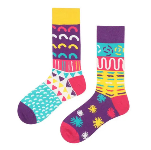 Arts and Crafts Odd Paired Crazy Socks - Crazy Sock Thursdays