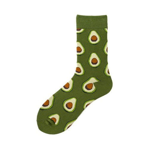 Ava Avocado Crazy Socks - Crazy Sock Thursdays