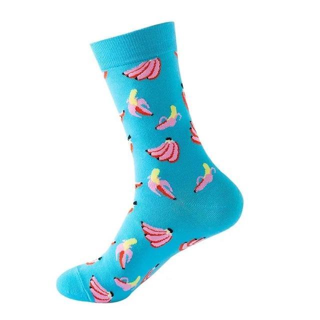 Banana Blue Crazy Socks - Crazy Sock Thursdays
