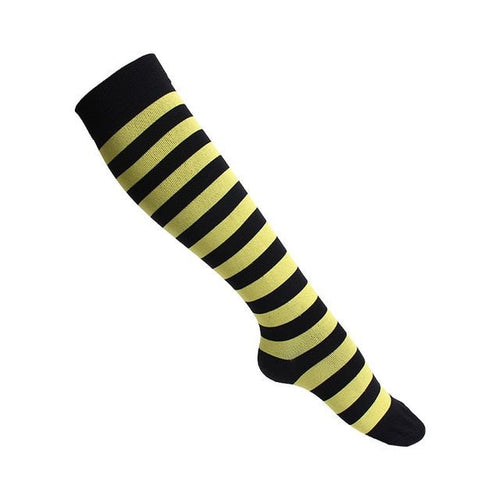 Bumble Bee Stripes Crazy High Socks - Crazy Sock Thursdays