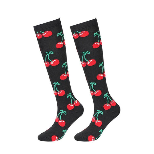 Cherries High Socks - Crazy Sock Thursdays