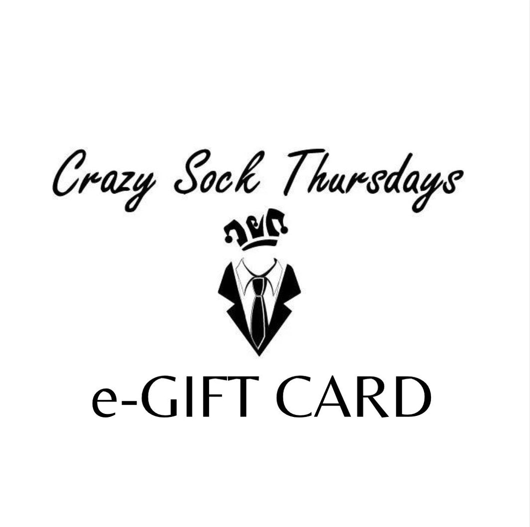 Crazy Sock Thursdays e-Gift Card - Crazy Sock Thursdays