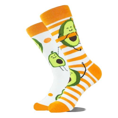 Cute Avocado Odd Paired Socks - Crazy Sock Thursdays