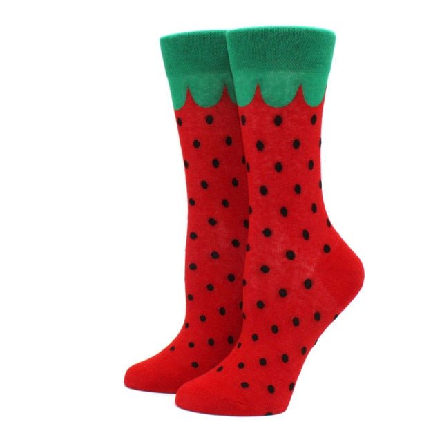 Cute Strawberry Crazy Socks - Crazy Sock Thursdays
