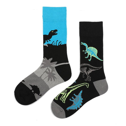 Dinosaur Odd Paired Socks - Crazy Sock Thursdays