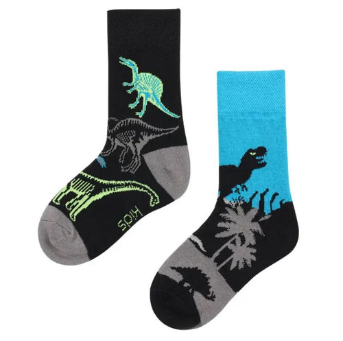 Dinosaurs Odd Paired Kids Crazy Socks - Crazy Sock Thursdays