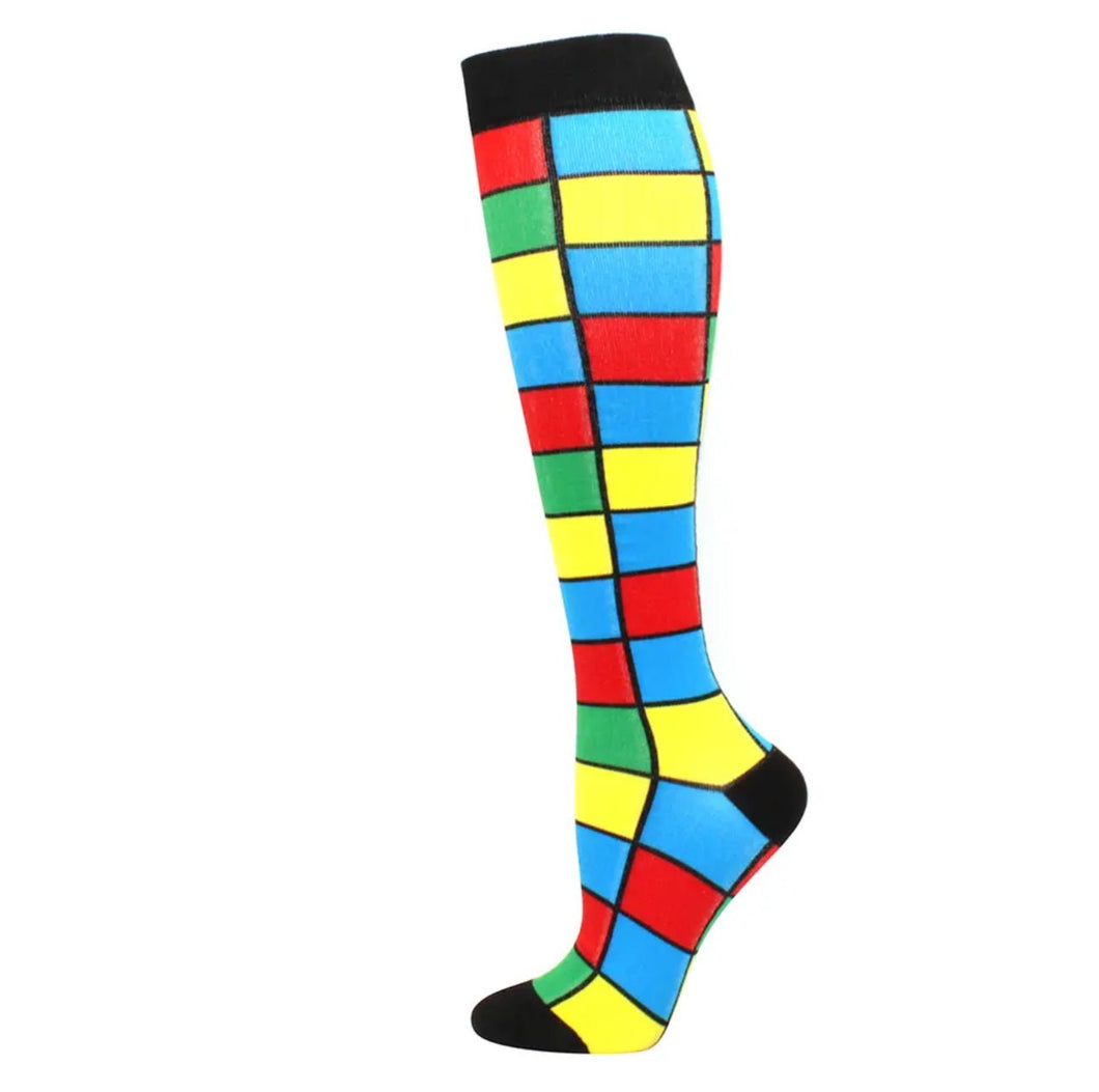 Disco Crazy High Compression Socks - Crazy Sock Thursdays