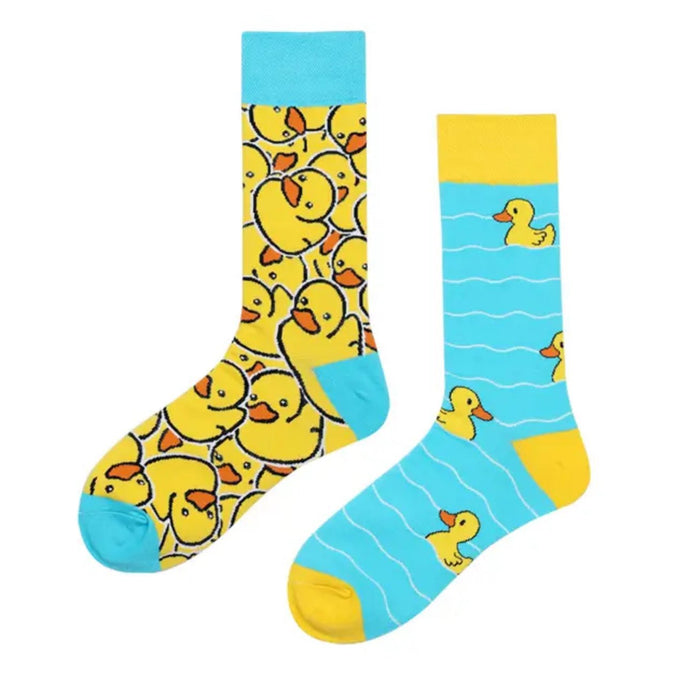 Ducklings Odd Paired Crazy Socks - Crazy Sock Thursdays