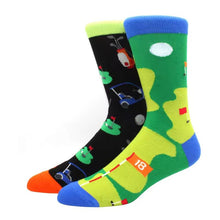 Load image into Gallery viewer, Fore! Golf Themed Odd Paired Crazy Socks - Crazy Sock Thursdays
