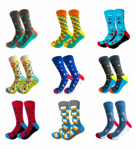 Fun 9 Pair Premium Sock Set - Crazy Sock Thursdays