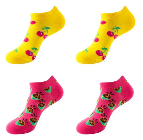 Fun Unisex Ankle Sock Set (4 Pairs) - Crazy Sock Thursdays