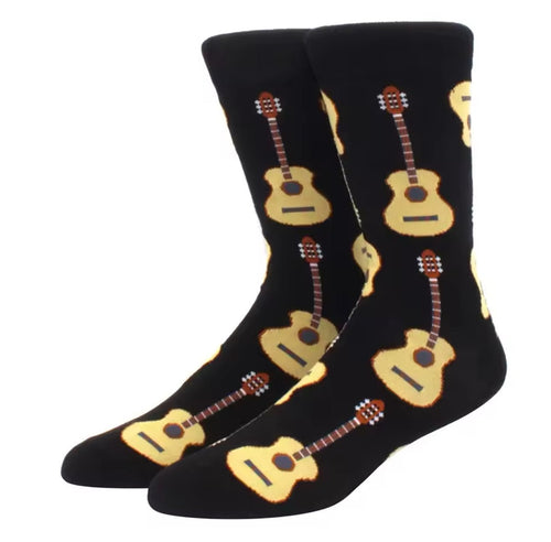Guitar Music Themed Crazy Socks - Crazy Sock Thursdays