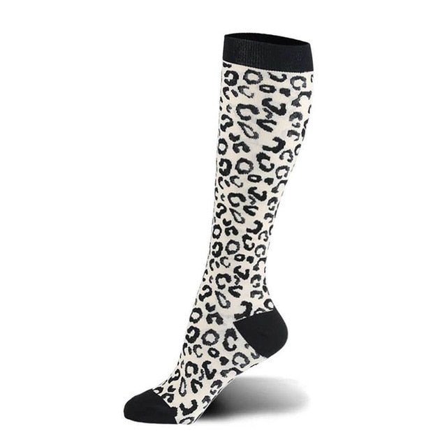 Leopard Print High Crazy Socks - Crazy Sock Thursdays