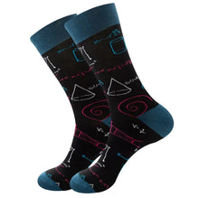 Load image into Gallery viewer, Let’s Talk Physics Crazy Socks - Crazy Sock Thursdays
