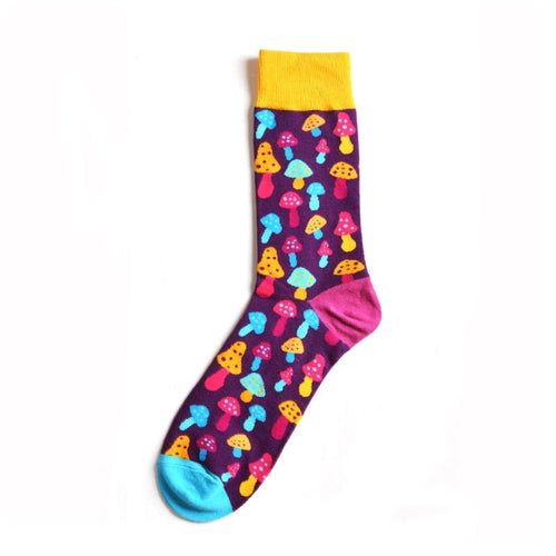 Mushroom Lovers Crazy Socks - Crazy Sock Thursdays