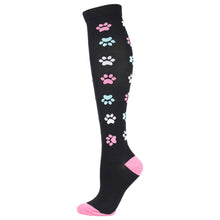 Load image into Gallery viewer, Paw Print High Crazy Socks - Crazy Sock Thursdays
