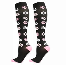 Load image into Gallery viewer, Paw Print High Crazy Socks - Crazy Sock Thursdays
