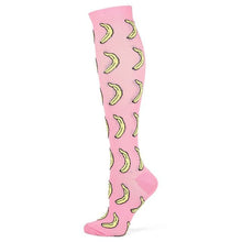 Load image into Gallery viewer, Pink Banana High Crazy Socks - Crazy Sock Thursdays
