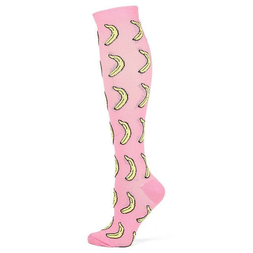 Pink Banana High Crazy Socks - Crazy Sock Thursdays