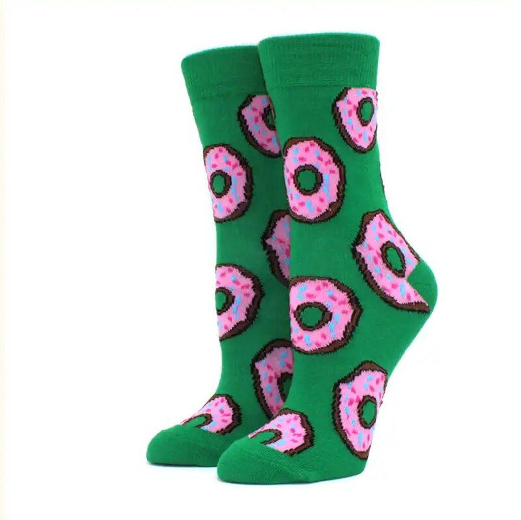 Pink Funky Socks Pink Doughnuts Crazy Socks – Crazy Sock Thursdays