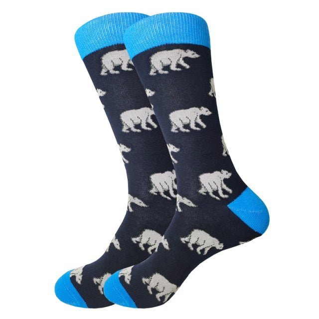 Polar Bears Dark Crazy Socks - Crazy Sock Thursdays