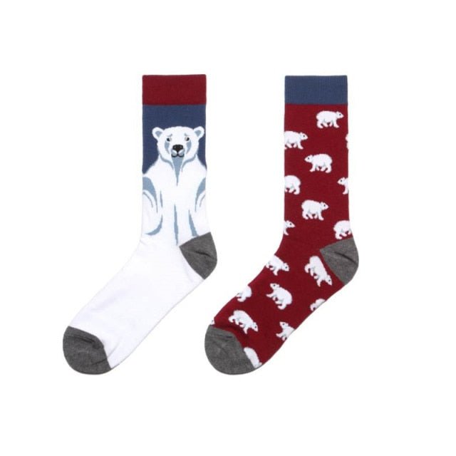 Polar Opposites Odd Paired Crazy Socks - Crazy Sock Thursdays