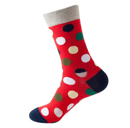 Polka Dot Red Crazy Socks - Crazy Sock Thursdays