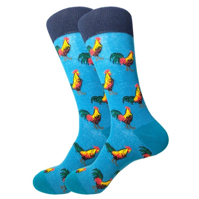 Rooster Crazy Socks - Crazy Sock Thursdays