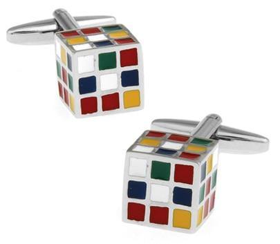 Rubik's Cufflinks - Crazy Sock Thursdays