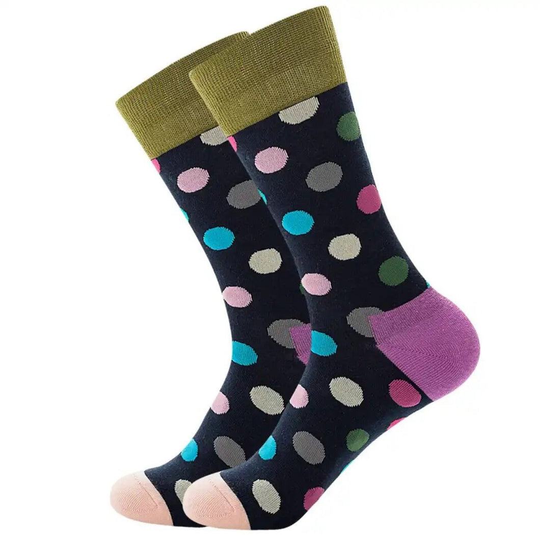 Sebastian Black and Olive Crazy Socks - Crazy Sock Thursdays