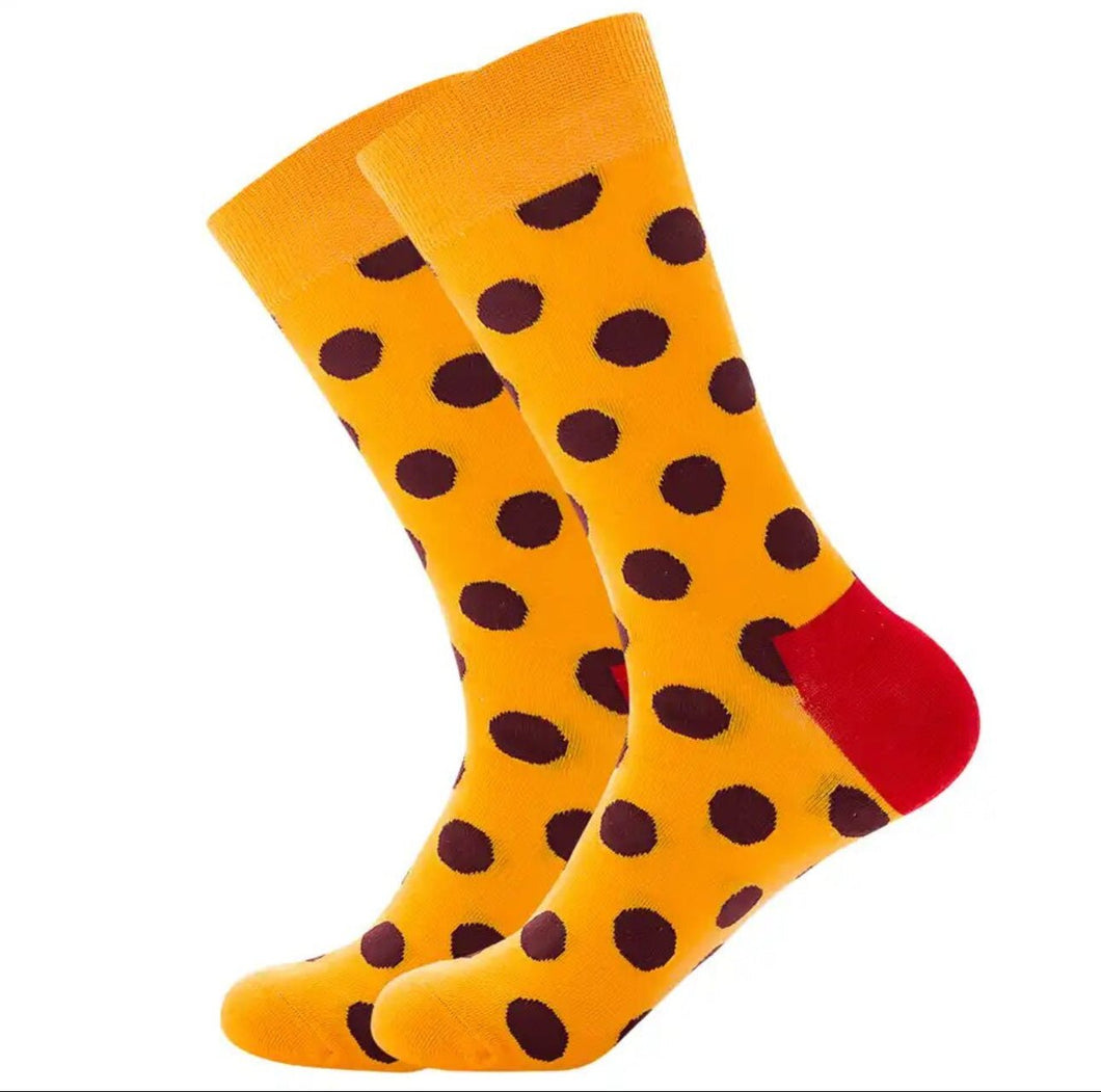 Sebastian Orange Crazy Socks - Crazy Sock Thursdays