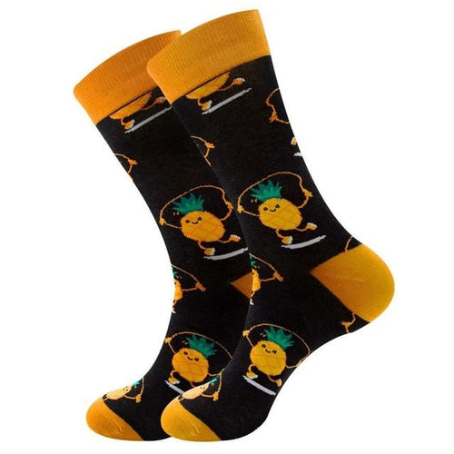 Skipping Pineapples Crazy Socks - Crazy Sock Thursdays