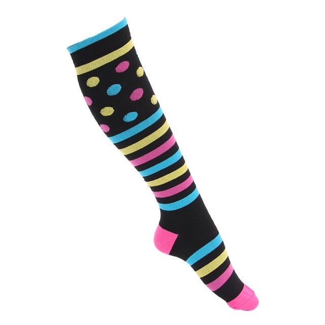 Spots and Stripes High Compression Socks - Crazy Sock Thursdays