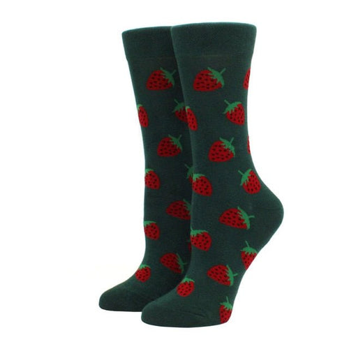 Strawberries Crazy Socks - Crazy Sock Thursdays
