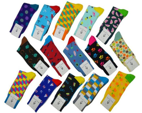 The Mother of All Sock Sets (15 Pairs) - Crazy Sock Thursdays