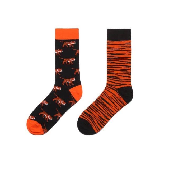 Tiger Odd Paired Crazy Socks - Crazy Sock Thursdays