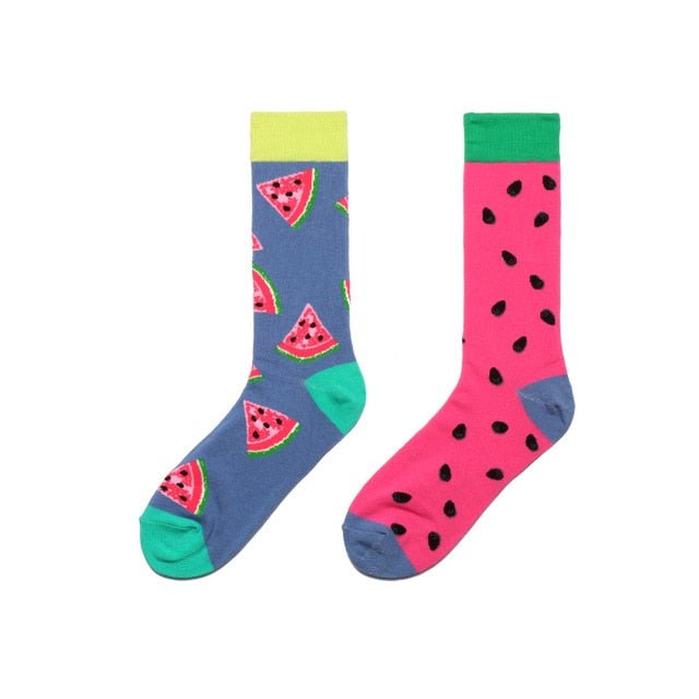 Watermelons Odd Paired Crazy Socks - Crazy Sock Thursdays