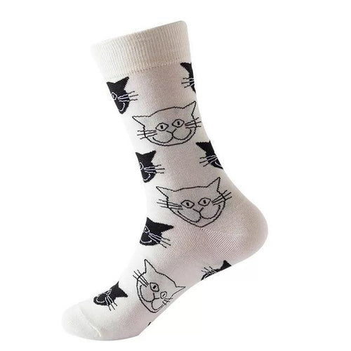 White Cat Crazy Socks - Crazy Sock Thursdays