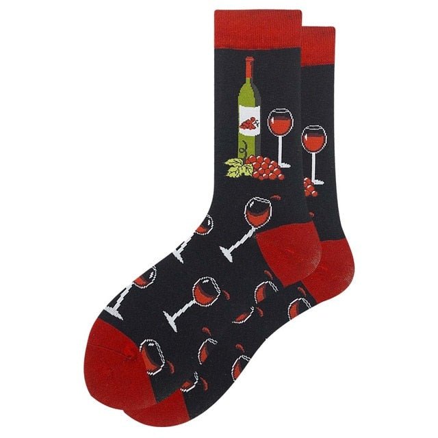 Wine O'Clock Crazy Socks - Crazy Sock Thursdays