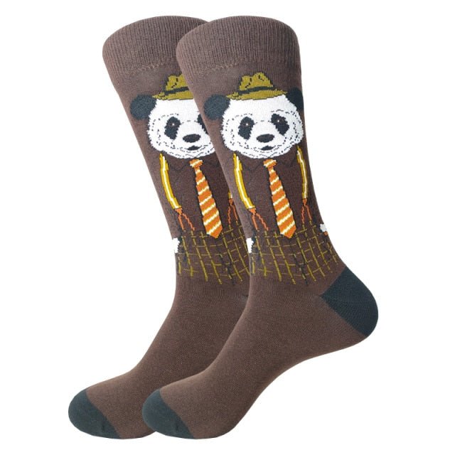 Working Panda Crazy Socks - Crazy Sock Thursdays
