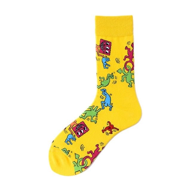 Yellow Dream Crazy Socks - Crazy Sock Thursdays